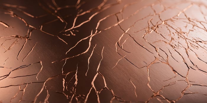 Metallic background with a polished rose gold finish, exuding warmth and elegance, ideal for high-end, luxury product presentations, or feminine-themed decor. photo