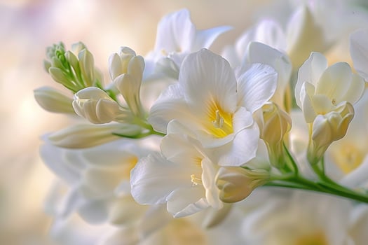 white flowers are shown in a photo