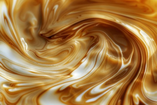 Swirl of Brown and White Liquid Background photo