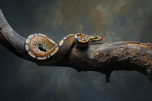 Snake Sitting on a Branch Background photo