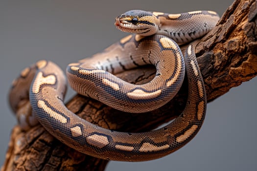 Snake Sitting on a Branch Background photo