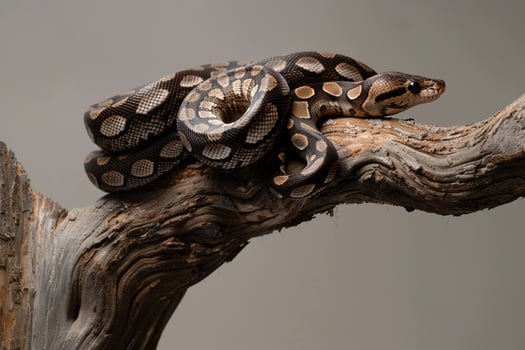 Snake Sitting on a Branch Background photo