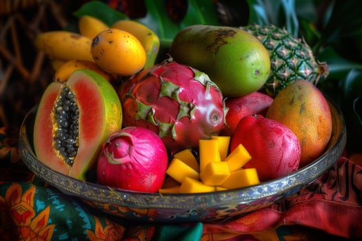 A Bowl of Fruit Background photo
