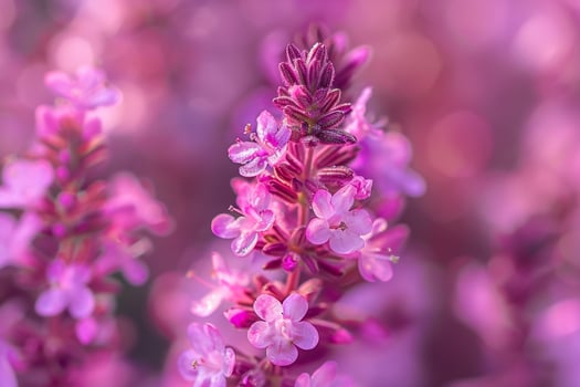 Bunch of Purple Flowers in  Background photo