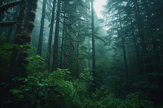 Tall Trees Green Plants Forest Background photo