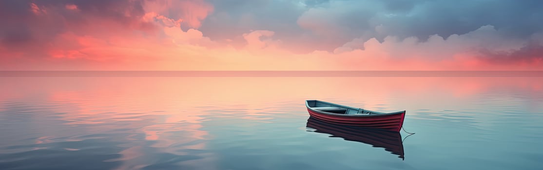 Boat Floating on Water Under Cloudy Sky photo