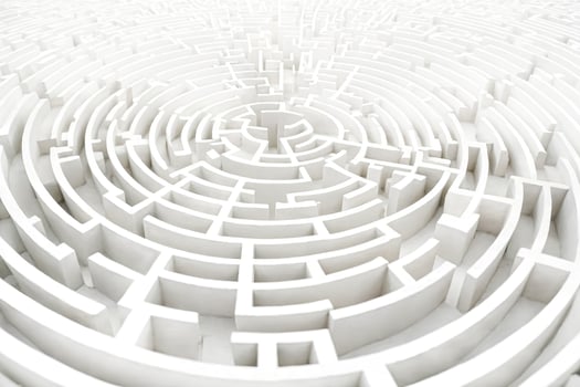 White Circular Maze photo