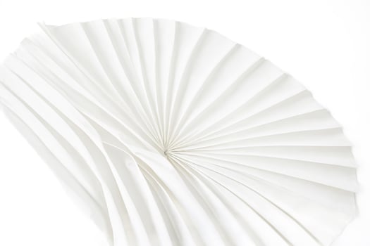 Abstract White Pleated Fabric Background photo