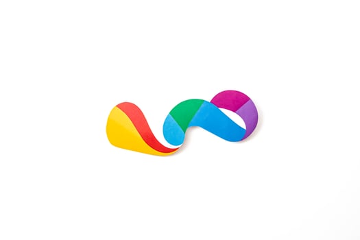 Colorful Paper Swirl photo
