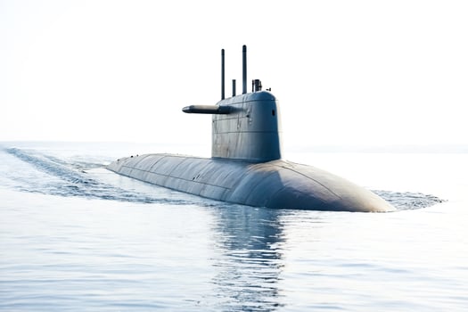 Submarine In The Open Ocean photo