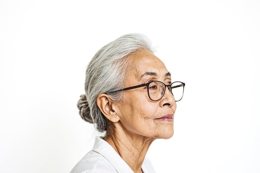 Portrait of a Woman Wearing Glasses photo