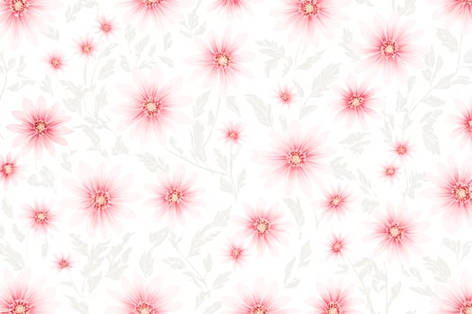 Pink Floral Pattern Seamless Design photo