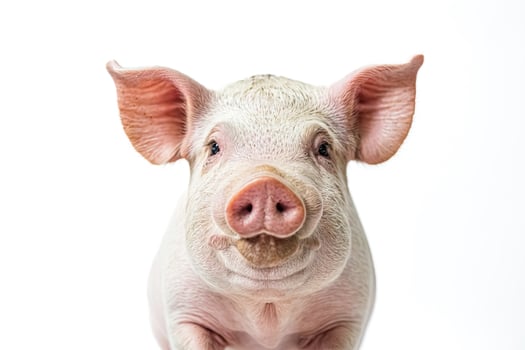 Portrait of a Piglet with a Pink Nose photo