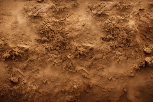 Close-Up of Dirt Surface on Brown Background photo