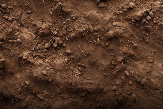 Close Up of Dirt Field With Grass photo