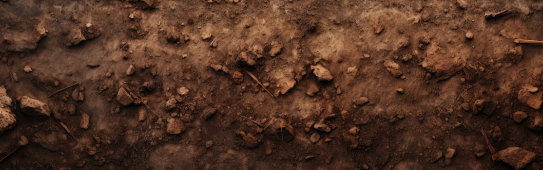 Close-Up of Dirt Field With Ground Dirt photo