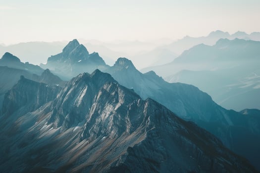 Mountains in the Background with a Blue Sky and a Scenic Background photo