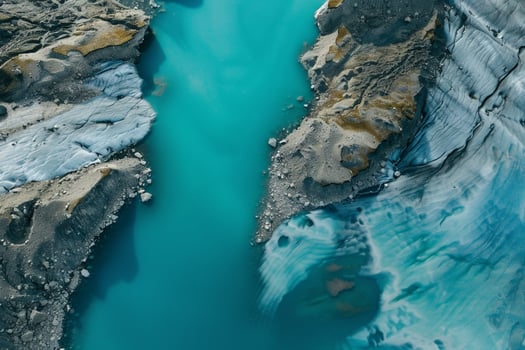 aerial view of glacier in Iceland background photo