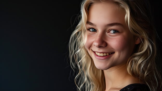 Smiling Blonde Woman photo