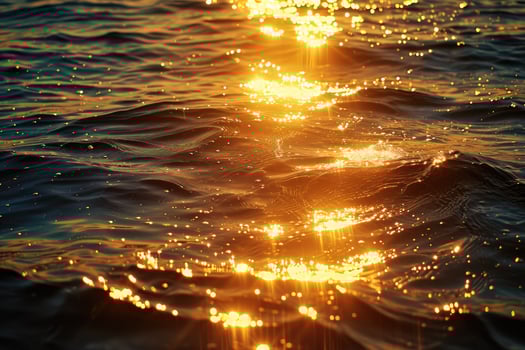 Brilliant Sunlight Reflects on Water photo