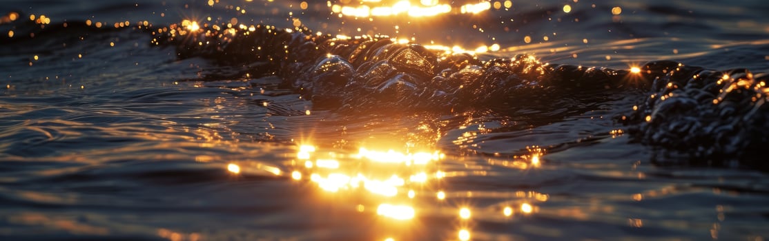 Sunlight Piercing Through Vibrant Water photo