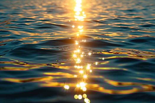 Bright Sunlight Reflecting on Water photo