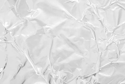White Crumpled Plastic Poster Texture Background photo