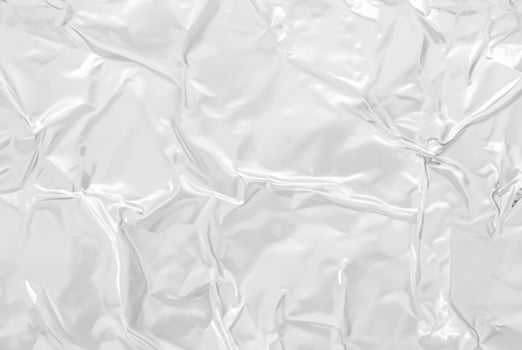 White Crumpled Plastic Poster Texture photo