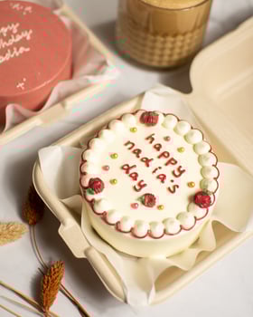 Korean Birthday Cake with Dalgona photo