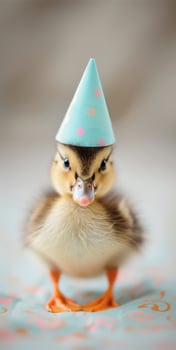 Duckling In A Party Hat photo
