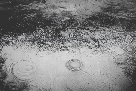 Rain Drop on Wet Street Floor photo