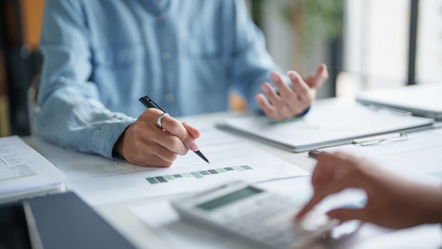 Serious team meeting business Diversity people in modern boardroom meeting room professional working office photo