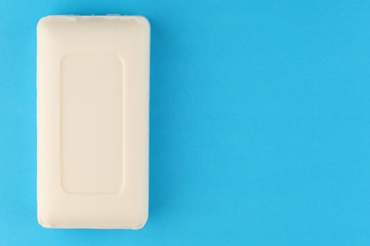 White soap place for text cope space photo