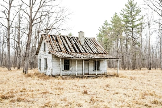 Abandoned House in the Woods photo