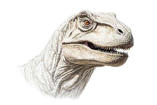 Dinosaur Head with Open Mouth and Teeth photo