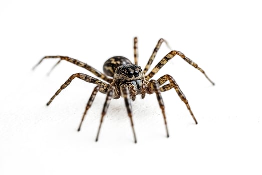 Close-up of a spider with eight legs photo