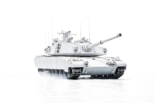White Tank on White Background photo
