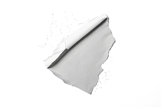 Torn Paper With White Background photo