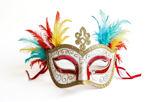Feathered Venetian Carnival Mask photo