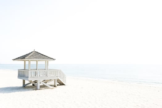 White Gazebo on the Beach photo