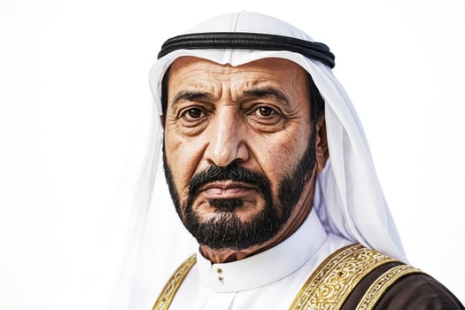 Portrait of a Man in Traditional Arab Clothing photo