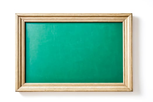 Vintage Green Chalkboard with Wooden Frame photo