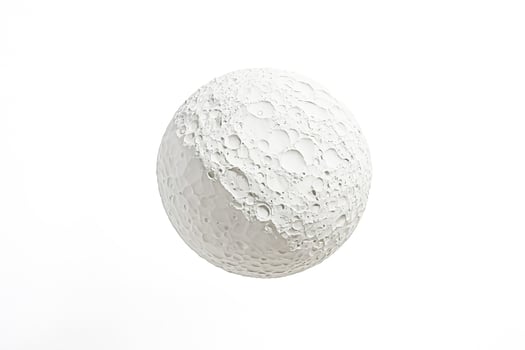 White Moon on a White Background photo