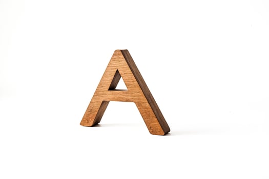 Wooden Letter A photo