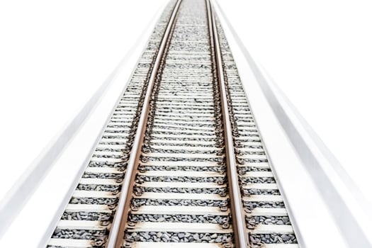 Straight Railway Tracks photo