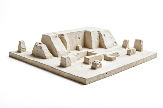 Clay Model of an Ancient Site photo