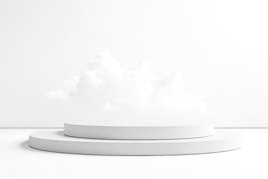 Abstract White Product Stand photo