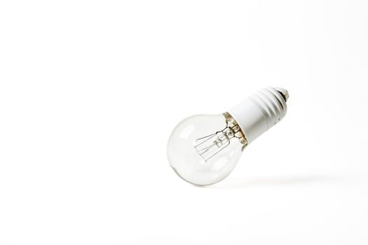 Light Bulb Isolated on White Background photo