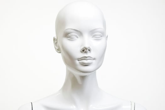 White Female Mannequin Head photo