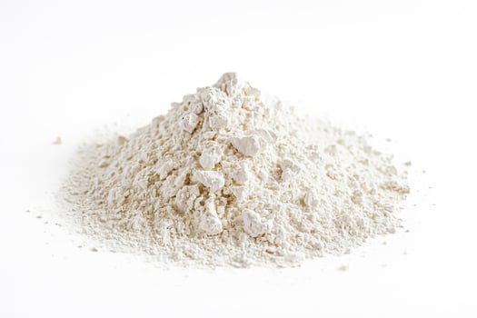 Heap of White Powder on White Background photo